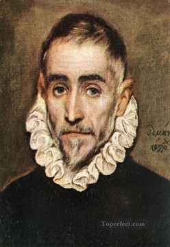 エル・グレコ Painting - 長老貴族の肖像 1584 マニエリスム スペイン ルネサンス エル グレコ